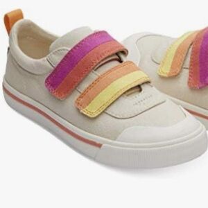 TOMS Girls' Horizon Canvas Youth Doheny Sneakers, Natural, Size Y 5